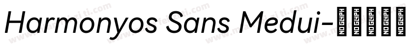 Harmonyos Sans Medui字体转换
